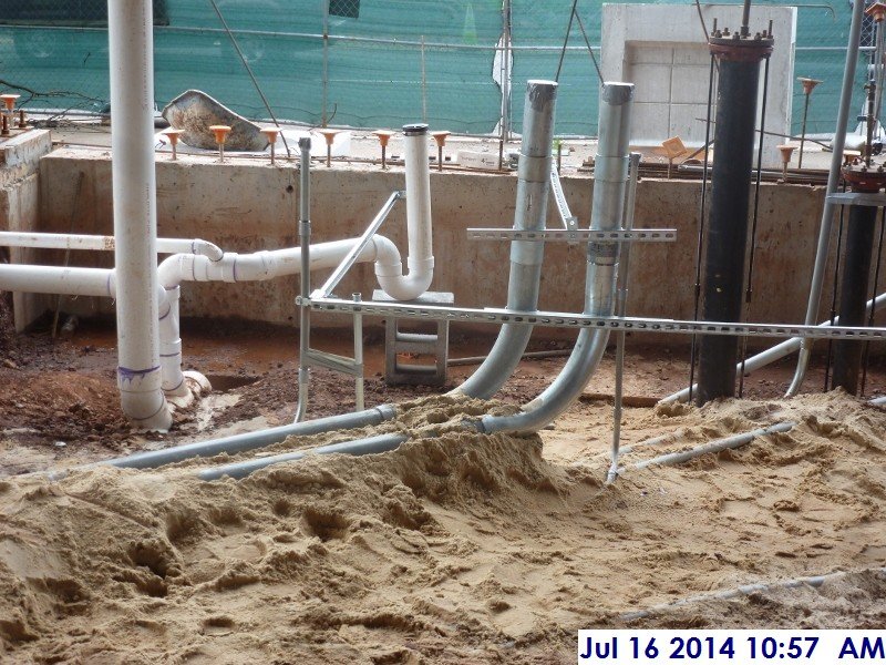 Installed electrical conduit at the Sprinklers Room (152A) Facing South (800x600)